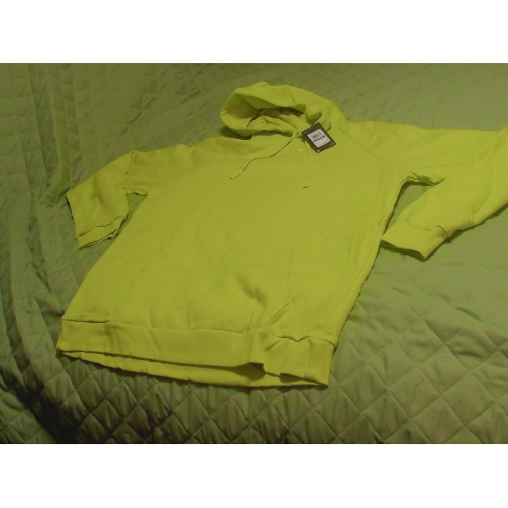 Under Armour Rival Fleece Hoodie Mens XLT Lime Green Neon Yellow Pullover New